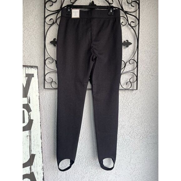 Chicos Chevron Stirrup Leggings - Size 0/ Small - Gray/Black - Picture 5 of 11